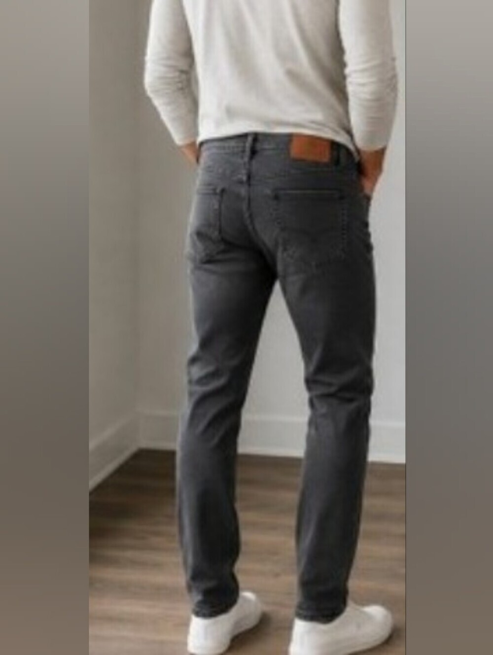 Travis Mathew Men's Charcoal Grey Washed Jeans Straig Leg 32x30 - Picture 8 of 13